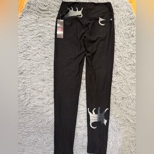 High Waisted Leggings With Cat Pattern